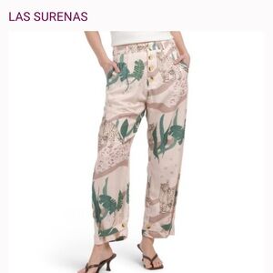Las Surenas Wide Leg Pant in Jungle d'Amour